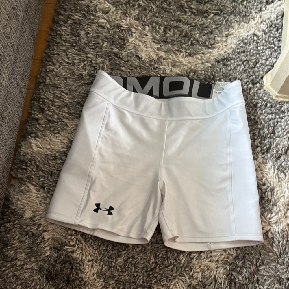 Under Armour Women's White Athletic Shorts